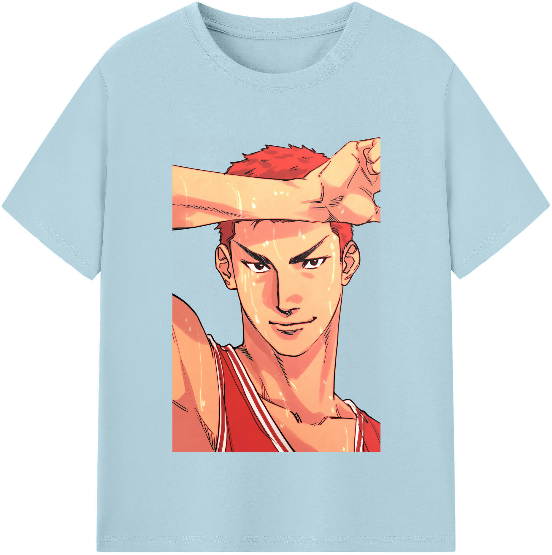SLAM DUNK／スラムダンク 綿100％半袖Tシャツ（フロントプリント）